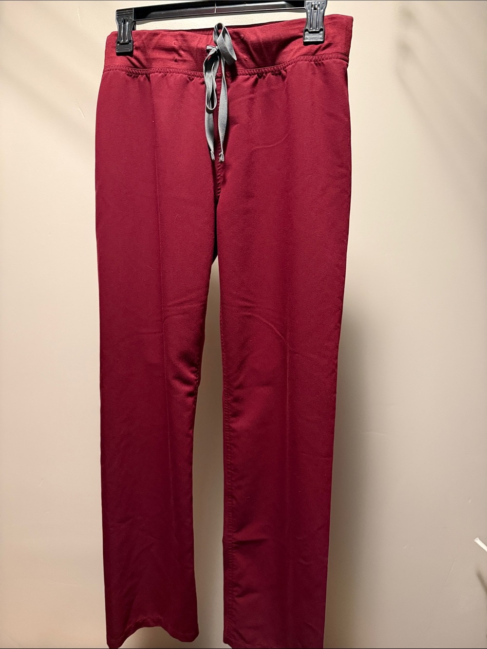 Figs Womens Burgundy Livingston Scrub Pant Sz S